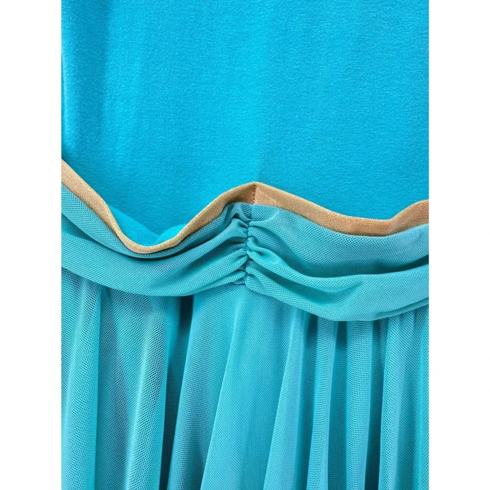 Pleiades Jasmine Costume Dress Kids 7 8 Teal Princess Play Dress Up